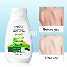 соли для принятия ванны Вера алоэ 430g приглаживая Exfoliating мытья тела предложения кожи светлый