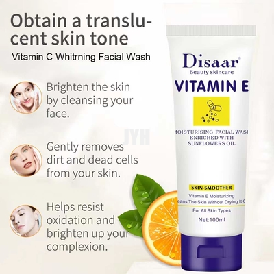 Витамин e лицевого Cleanser OEM пенясь естественный забеливая лицевой Cleanser